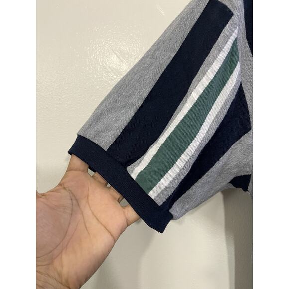 Vtg 90s Preppy Old Money Rugby Equestrian Striped Polo XL Y2K Classic Hip Hop - Picture 3 of 12